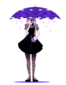 Gif de chicas en la lluvia