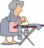 Gif de abuela con plancha