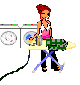 Gif de planchando ropa