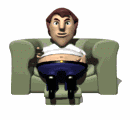 Gif sentando en sofa