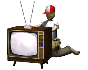 Gif de tecnico de televisor