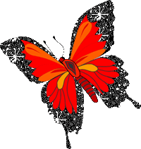 Gif de mariposa con brillos