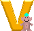 v