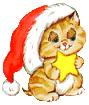 Gata en Navidad