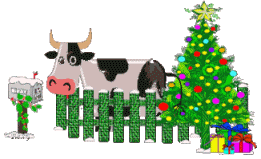 Vaca en Navidad