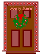 Puerta navideña