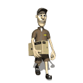 Gif de hombre repartidor