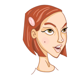 Gif de cara de mujer
