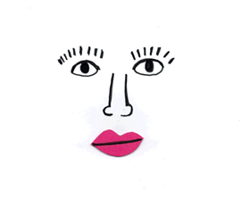 Gif de cara de mujer