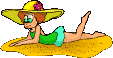 Gif de mujer en la playa