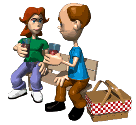 Gif de pareja de camping