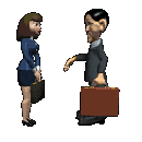 Gif de secretaria con jefe