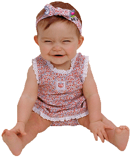 bebe riendo