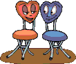 sillas enamoradas