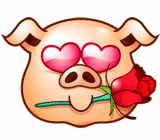 Gif cerdito enamorado